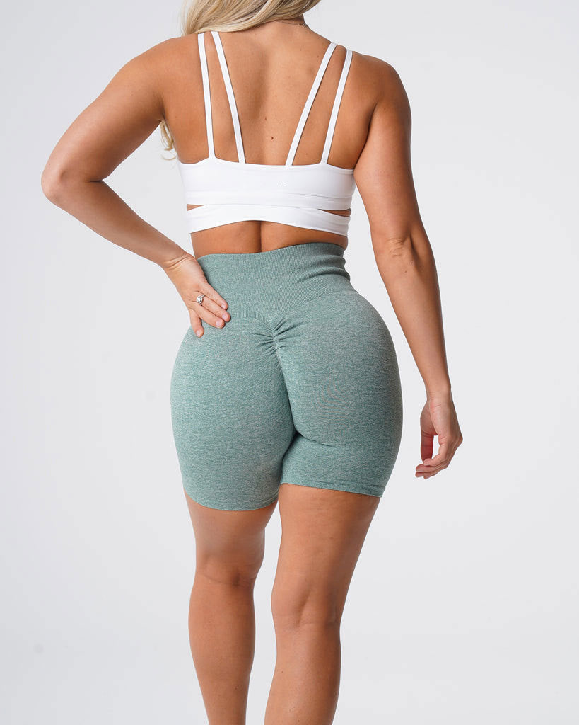 Seamless Push-Up Fitness Shorts
