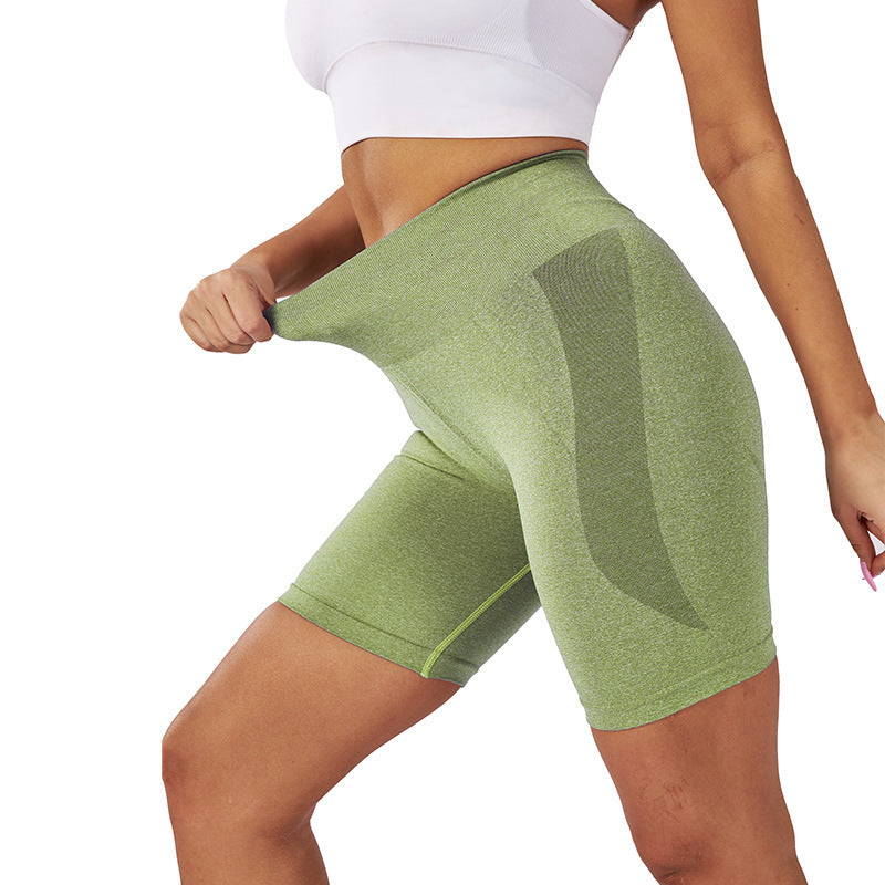 Seamless Push-Up Fitness Shorts